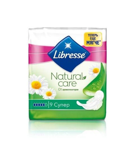 Прокладки жіночі гігієнічні Libresse Natural Care Супер №9